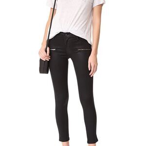 James jeans  twiggy ankle zip oil slicked size 28